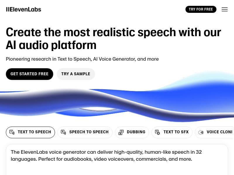ElevenLabs screenshot