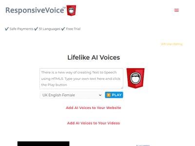 ResponsiveVoice screenshot