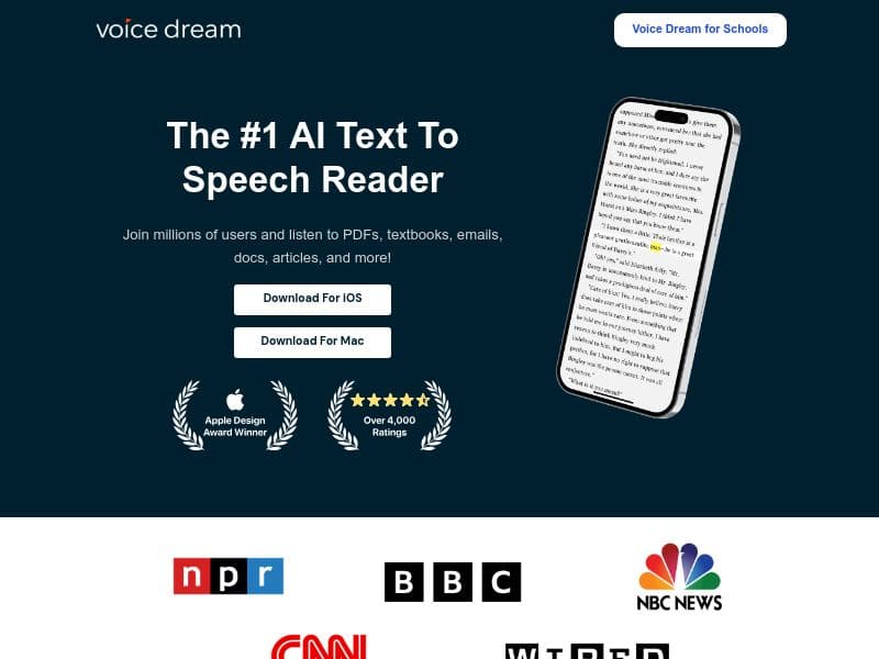 Voice Dream screenshot